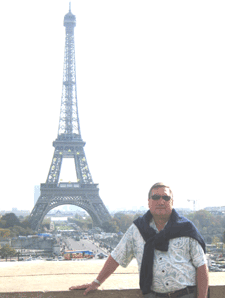 Mike at Eiffel Tower