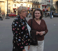 Pat and Karen in the square